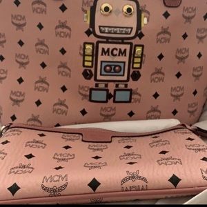 Pink mcm tote